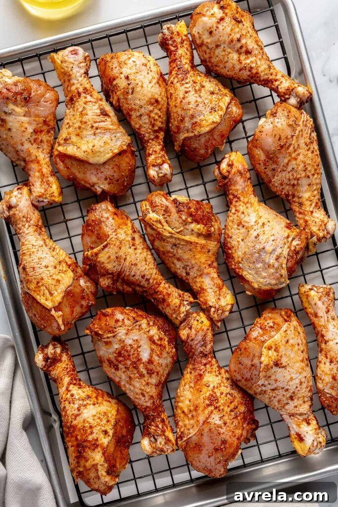 Crispy Seasoned Chicken Drumsticks with Savory Spice Rub 11 Served drumsticks