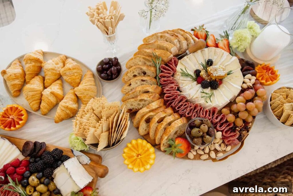 baby shower food spread