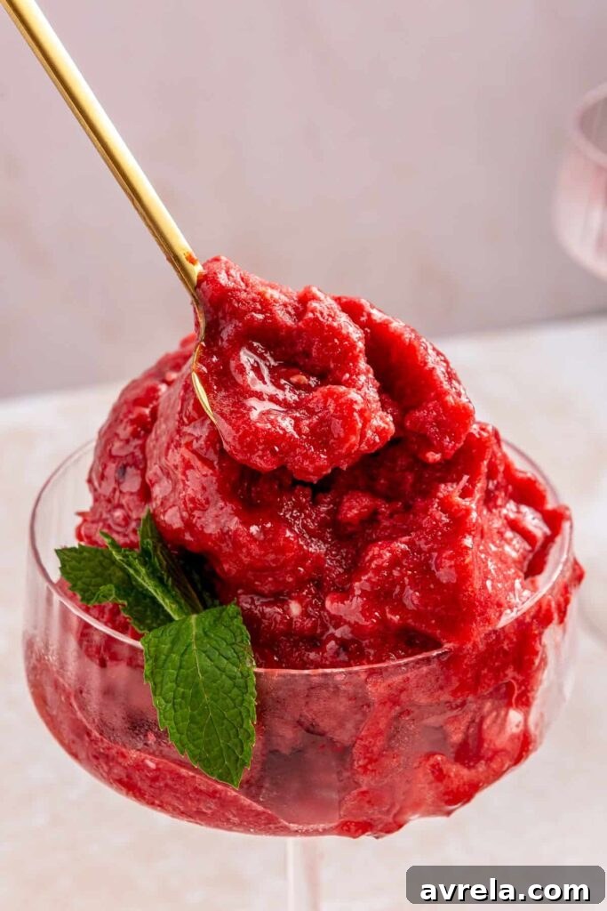 blood orange sorbet