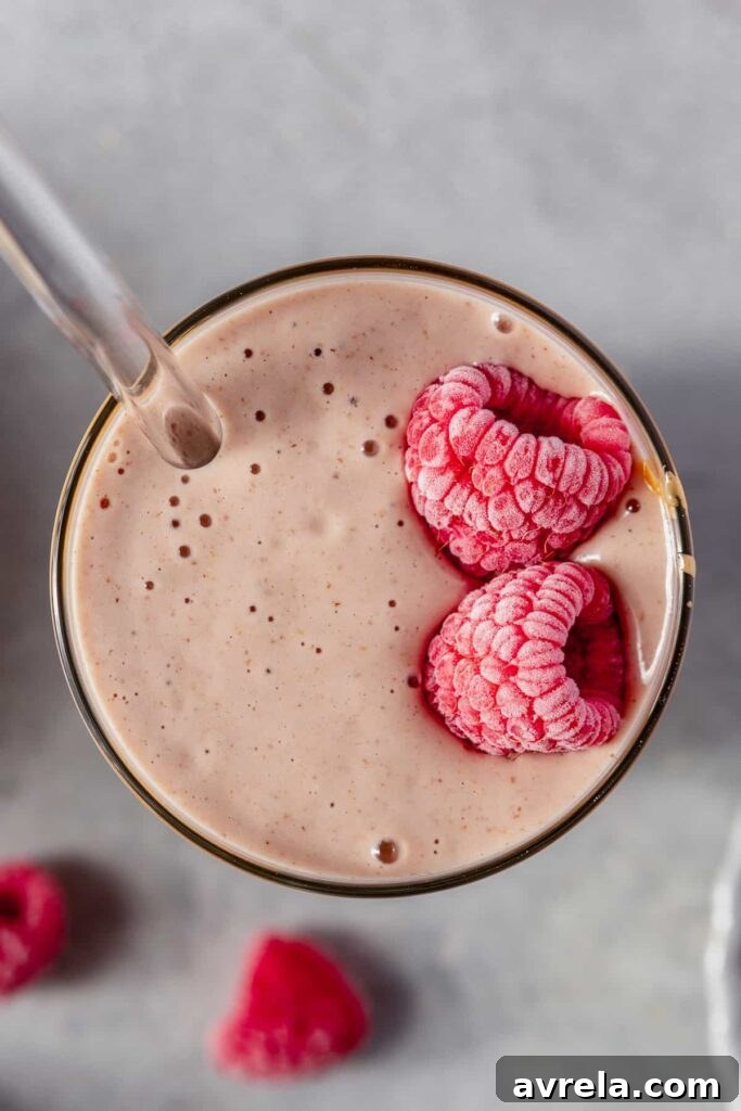 PB & Raspberry Smoothie