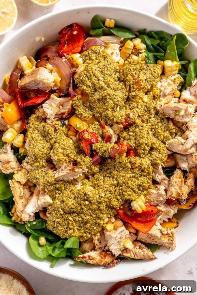 Close-up pasta salad