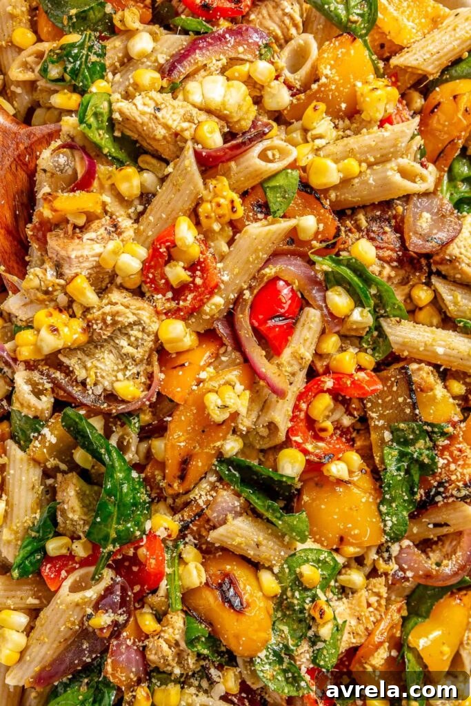 Finished pasta salad