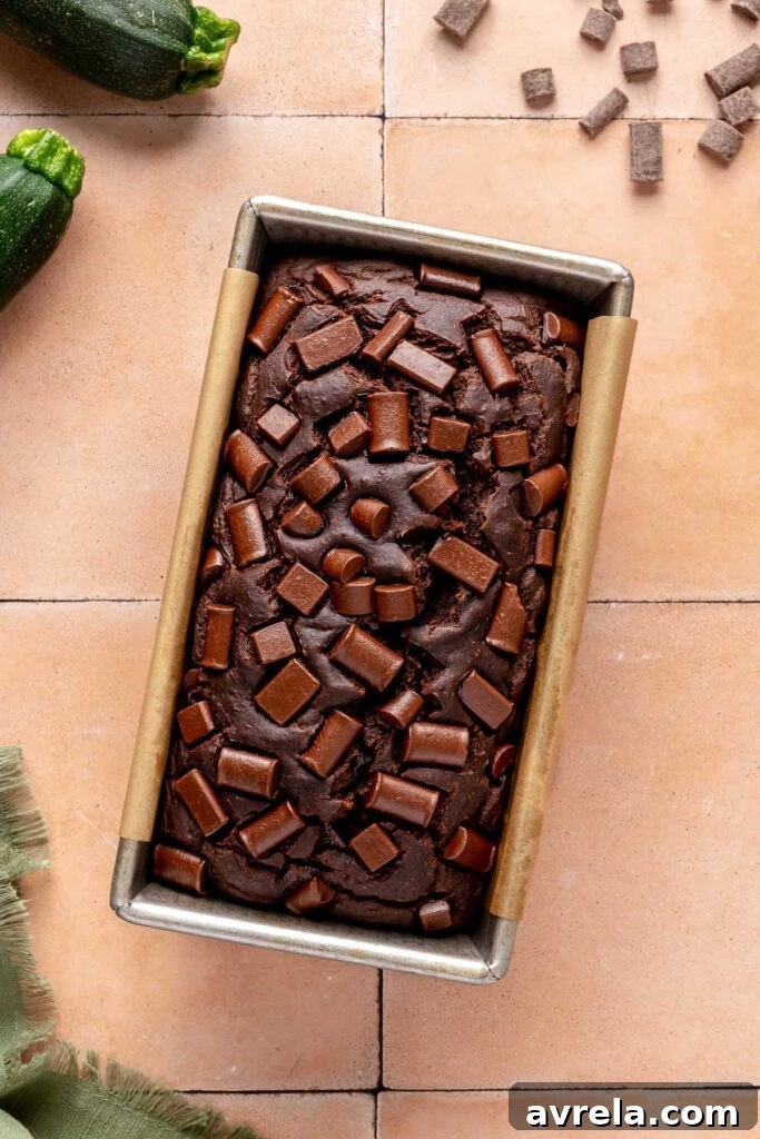 Double Chocolate Zucchini Blender Bread Recipe for Moist Loaf 13 img 56902 12