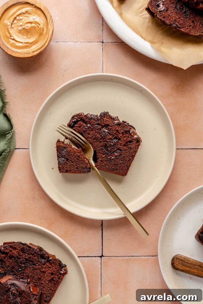 Double Chocolate Zucchini Blender Bread Recipe for Moist Loaf 3 img 56902 2