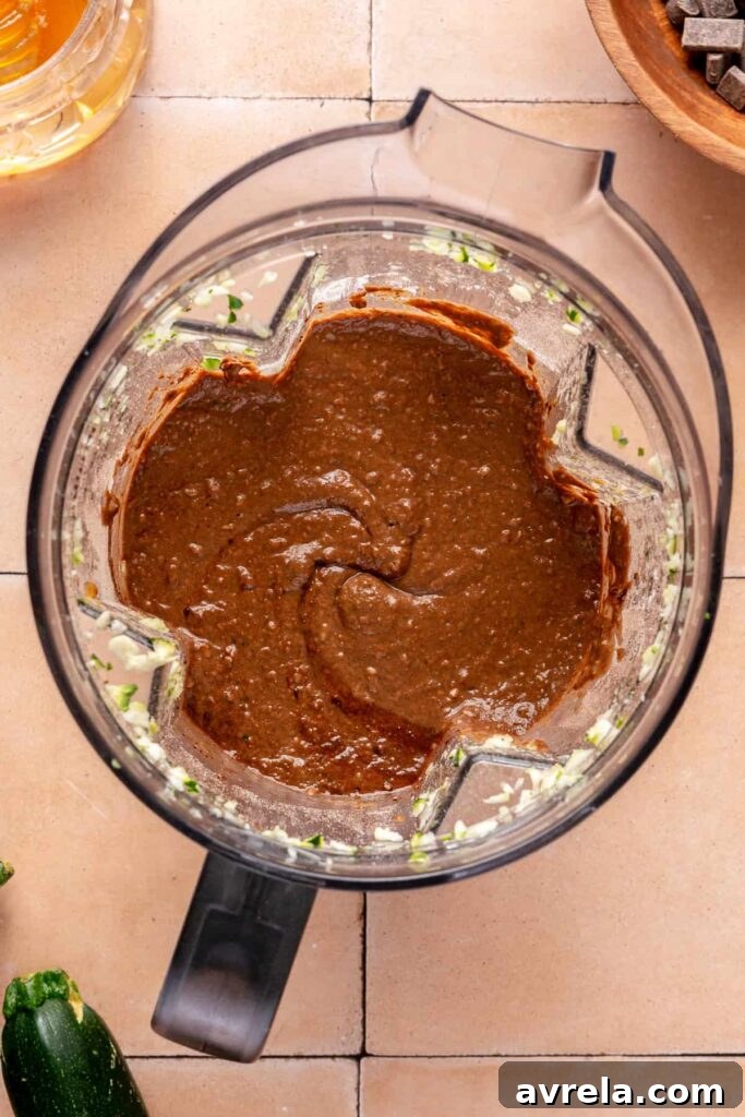 Double Chocolate Zucchini Blender Bread Recipe for Moist Loaf 9 img 56902 8