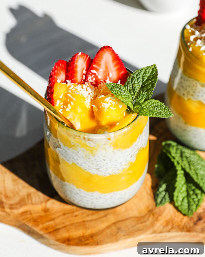 Coconut Mango Chia Pudding