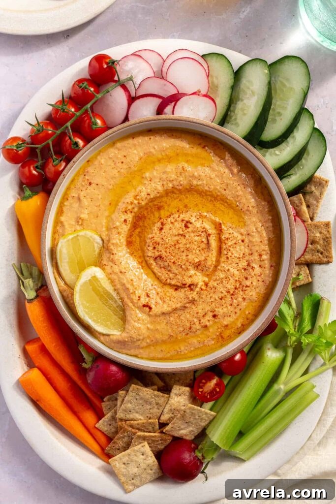 Roasted Red Pepper Hummus