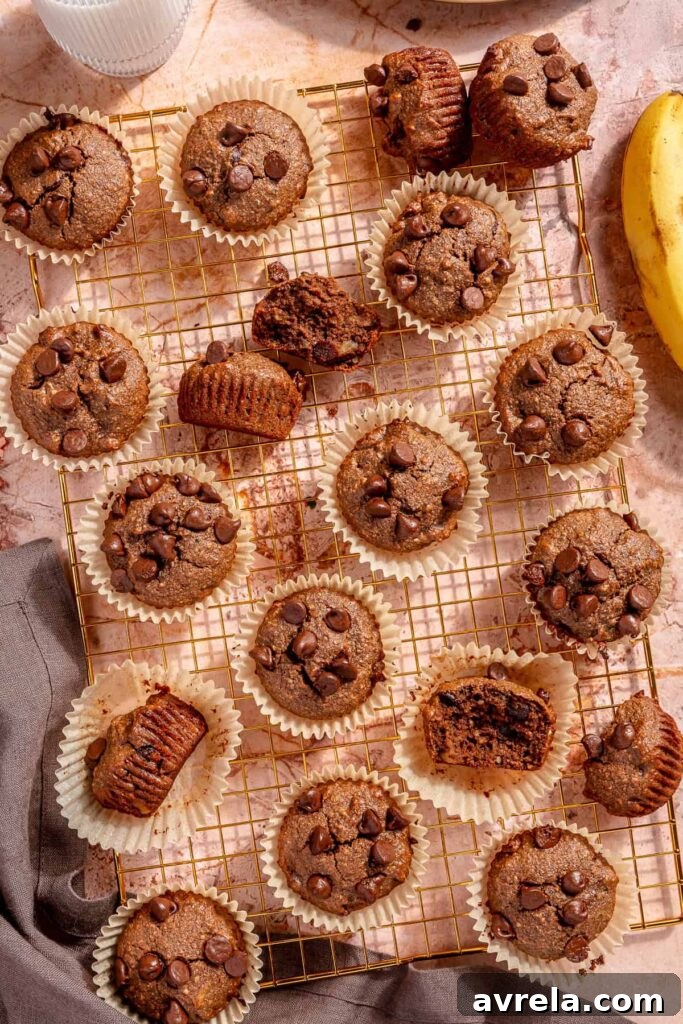 Gluten-Free Chocolate Banana Blender Muffins