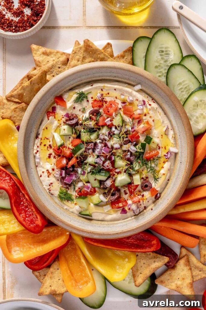 High-Protein Hummus Recipe with Cottage Cheese and Fresh Toppings