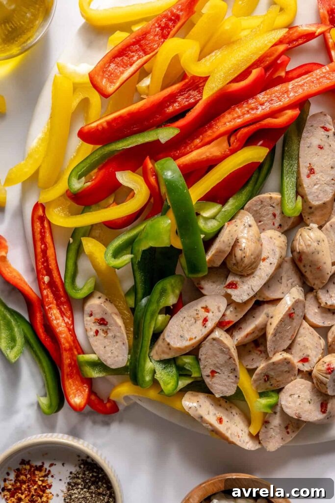 15-Minute Chicken Saausage & Peppers Skillet with Bone Broth Rice 5 15-minute chicken sausage and peppers skillet with bone broth rice