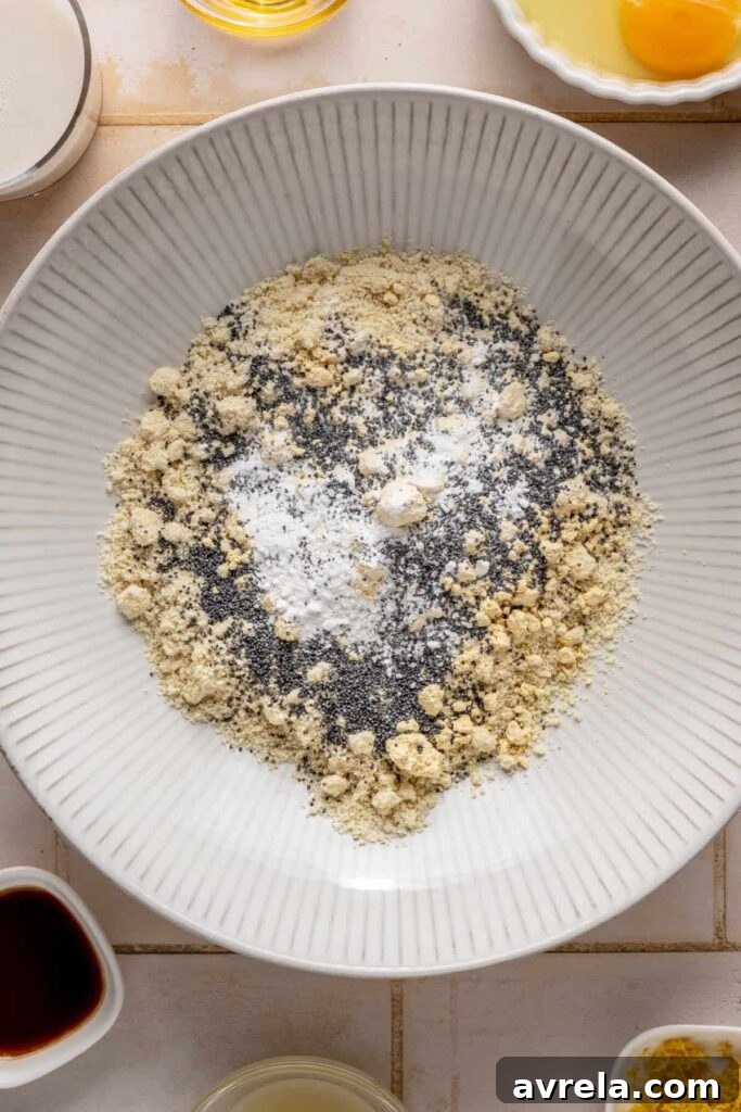 Gluten-free lemon poppyseed pancakes with protein powder