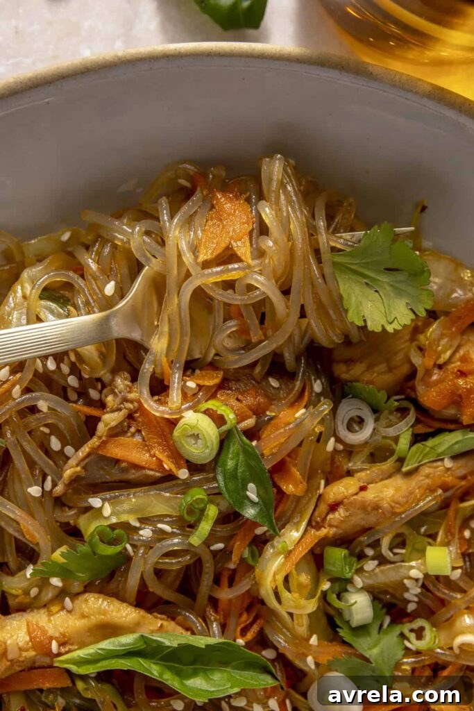 Sticky Honey-Garlic Chicken with Glass Noodles Recipe 6 img 59264 5
