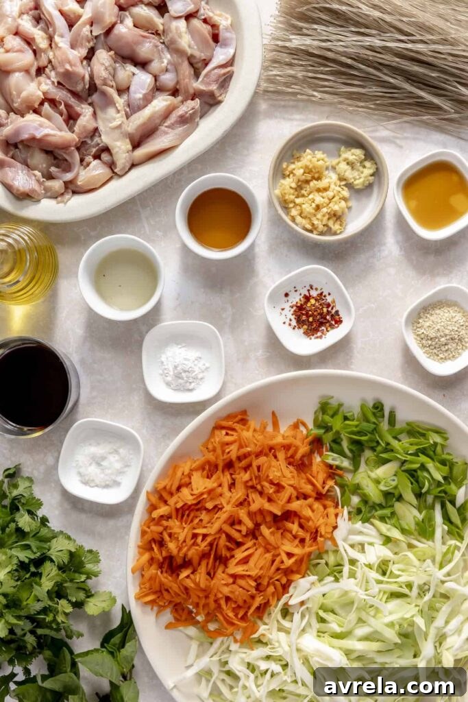 Sticky Honey-Garlic Chicken with Glass Noodles Recipe 8 ingredients for homemade honey garlic chicken and glass noodles