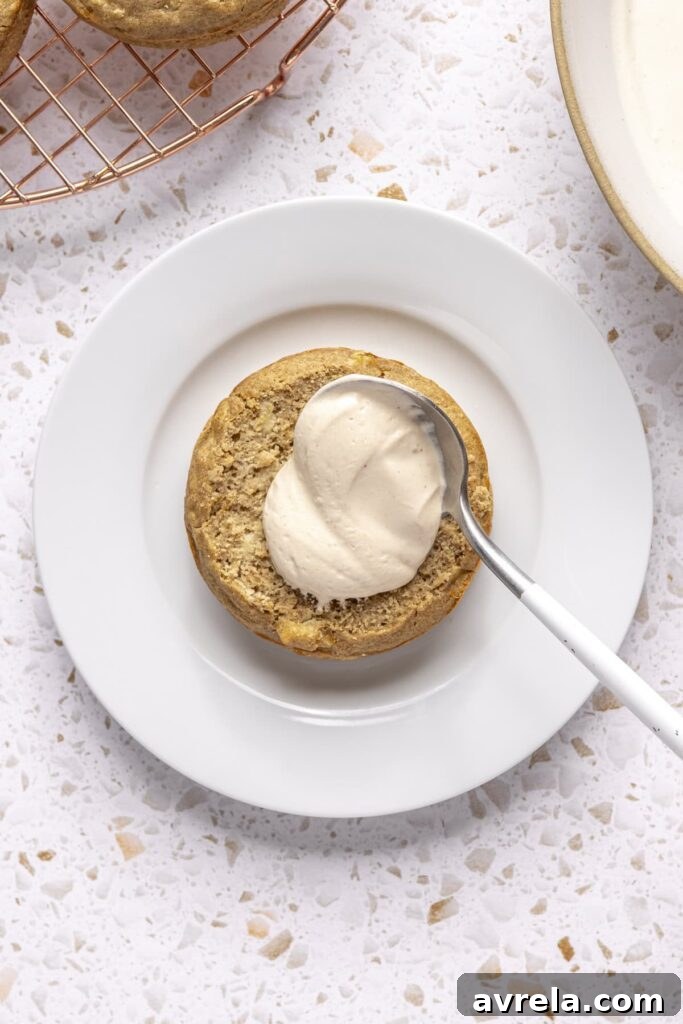 Close-up of yogurt frosting on a healthy first birthday smash cake