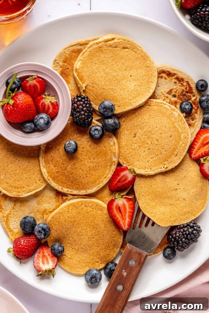 High-protein cottage cheese pancakes