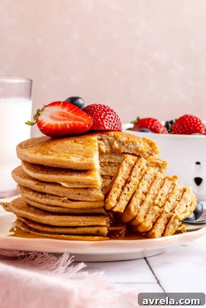 Pancakes with toppings
