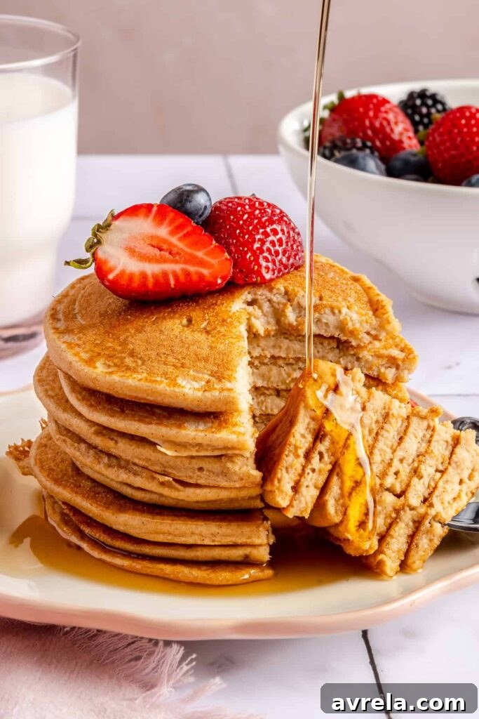 Pancakes with fruit