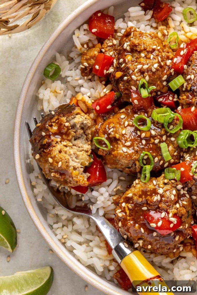 Crockpot teriyaki meatballs