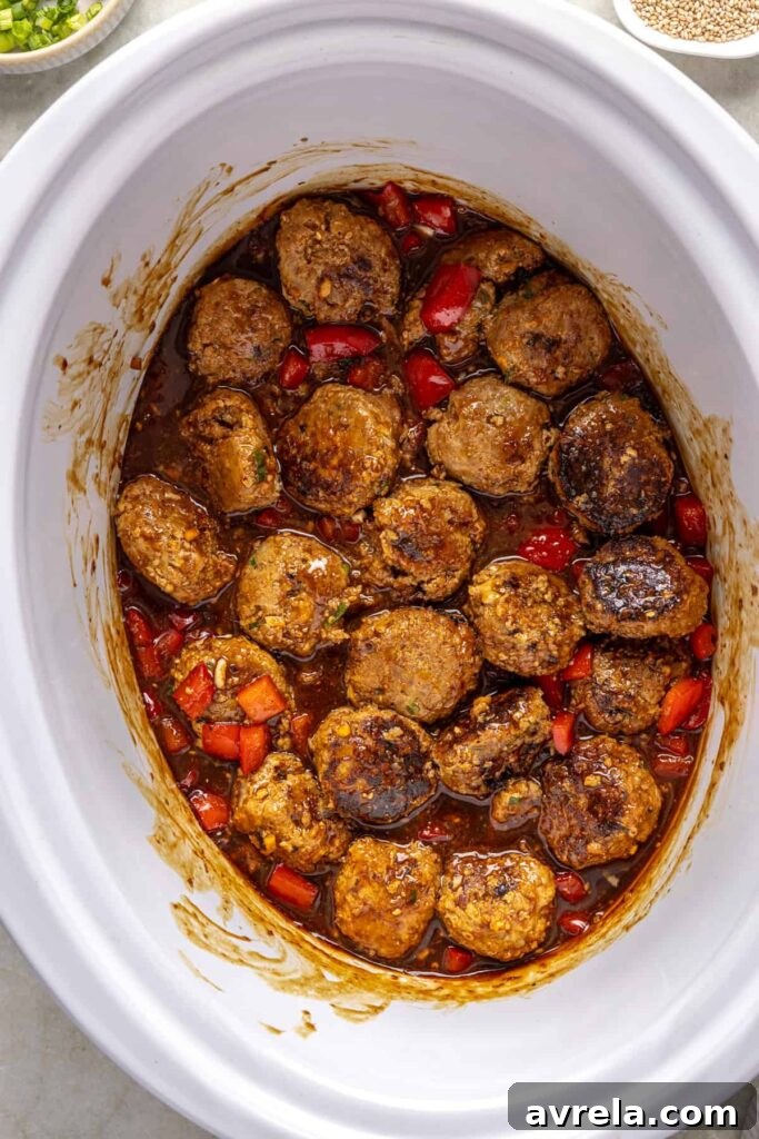 Meatballs in skillet