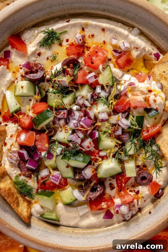 High-Protein Hummus Recipe with Cottage Cheese and Fresh Toppings