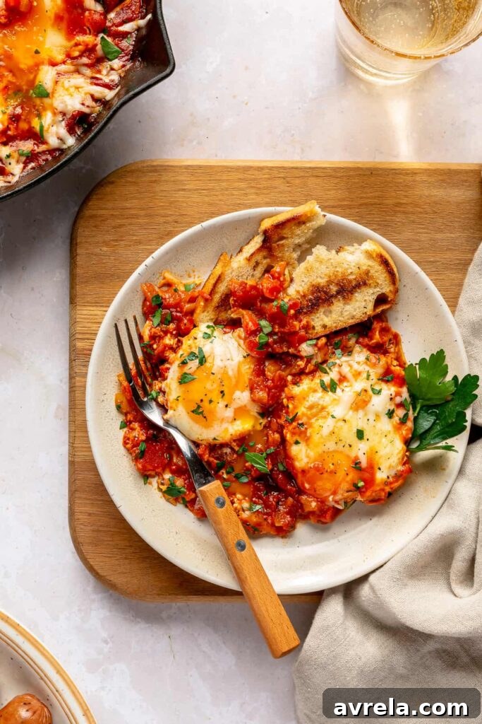 6 Delicious Egg Breakfast Recipes to Start Your Morning 4 Dippy tomato egg skillet image 1