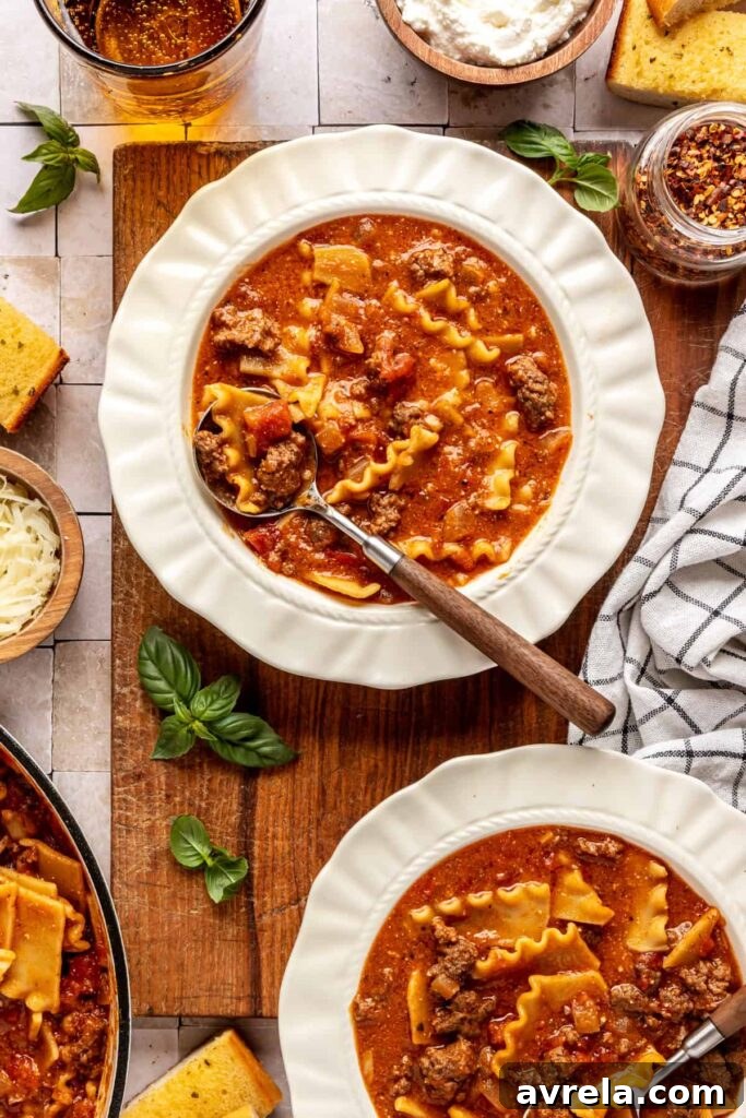 High-Protein Lasagna Soup Recipe — Easy, Hearty & Protein-Packed 13 High-protein lasagna soup in a bowl