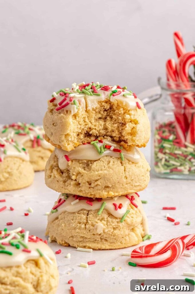 stacked healthy, gluten-free Christmas Sugar cookies