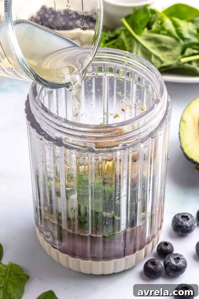 Toddler Smoothie Recipes: Nutritious, Filling & Naturally Sweetened 7 All ingredients for toddler smoothie in a Beast blender, ready to blend
