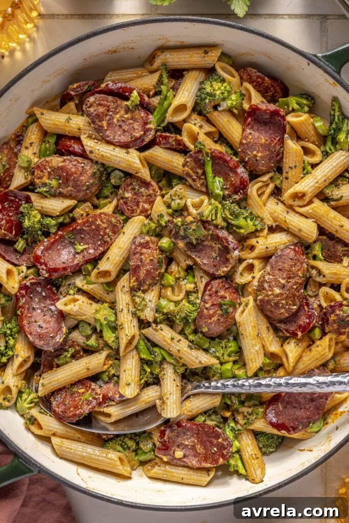 6 Easy Gluten-Free Pasta Recipes for Healthy, Delicious Meals 4 Smokey sausage and pasta with goat cheese for an easy gluten-free dinner