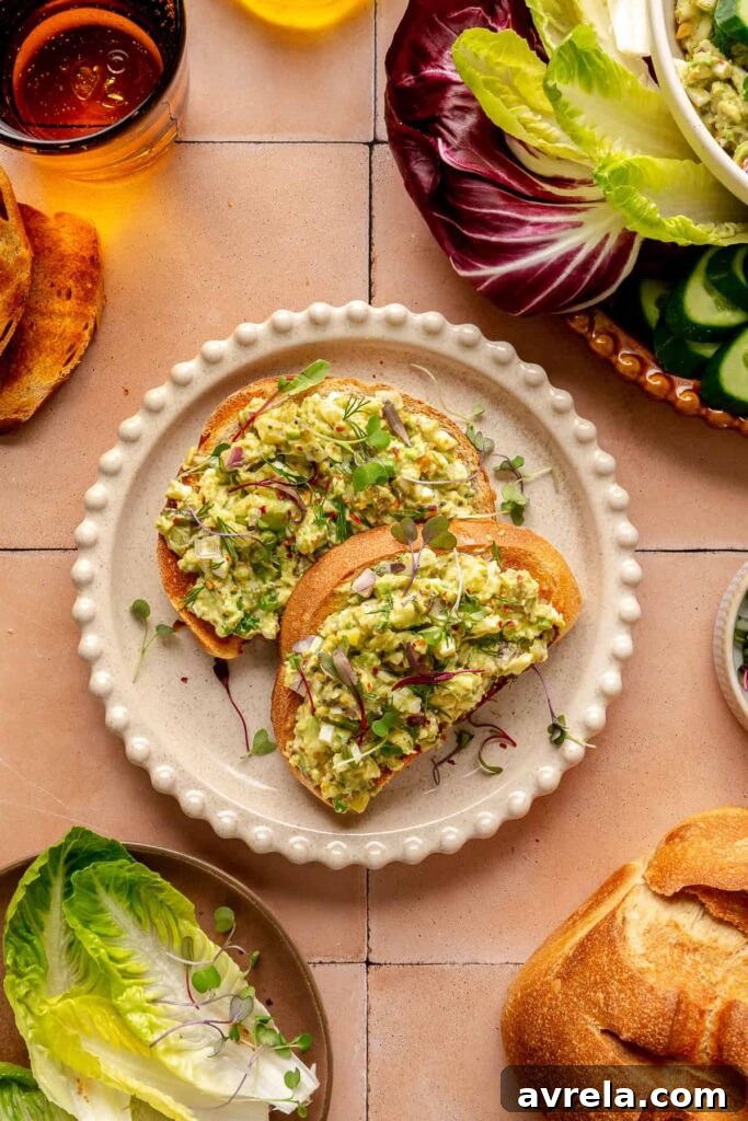 Avocado egg salad