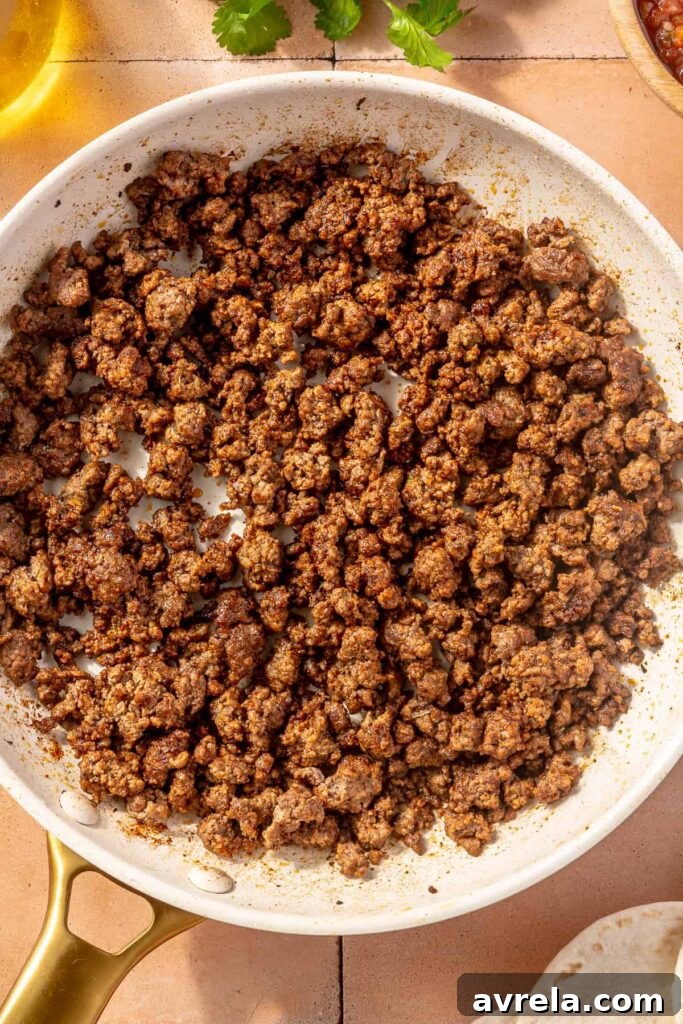 Seasoned ground beef