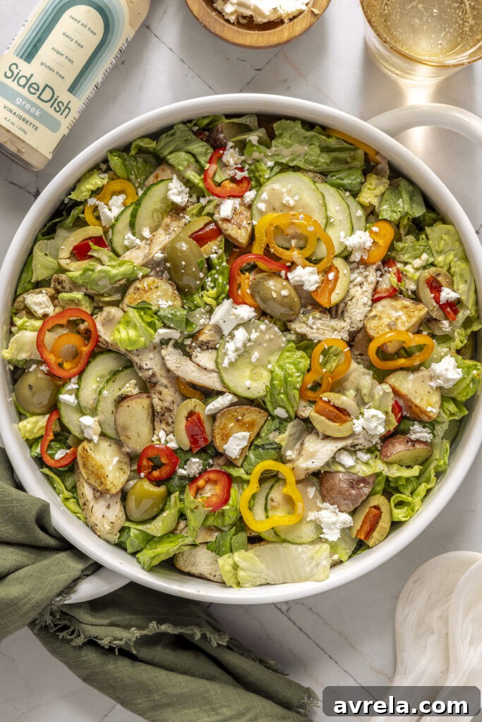 10 Refreshing Summer Salad Recipes for Warm-Weather Meals 3 Grilled chicken Greek salad with roasted potatoes