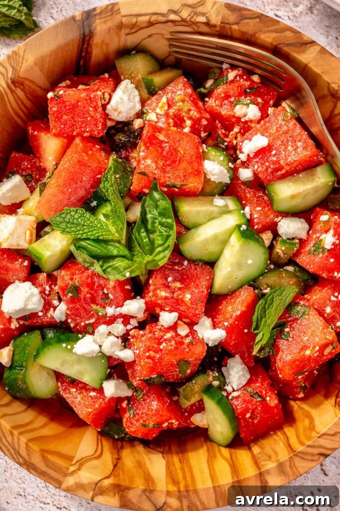 10 Refreshing Summer Salad Recipes for Warm-Weather Meals 9 Watermelon salad with feta and cucumber