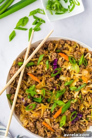 Soup Dumpling Lasagna: Fusion Recipe for Comfort and Flavor 15 Egg Roll in a Bowl is a delicious deconstructed take on traditional egg rolls, featuring hearty ground sausage stir-fried with vegetables.