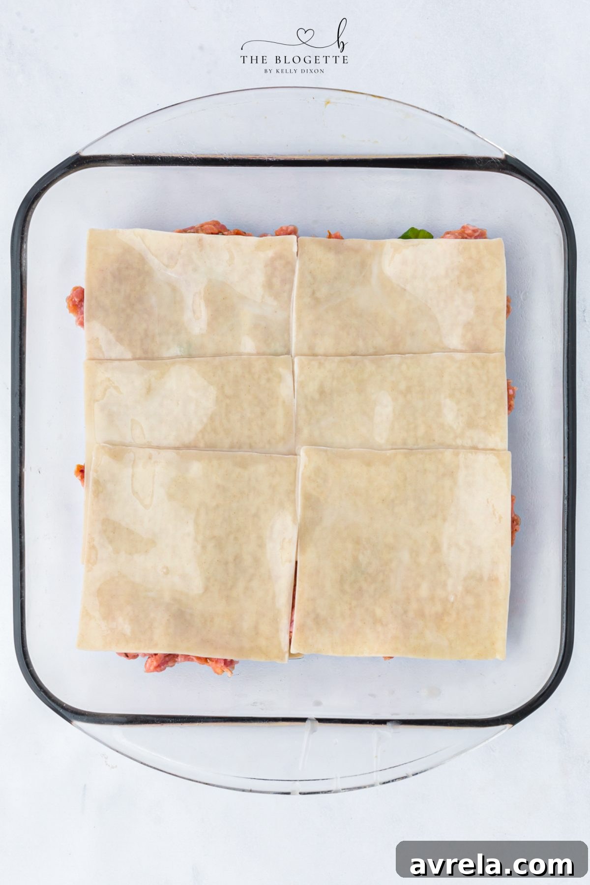 Soup Dumpling Lasagna: Fusion Recipe for Comfort and Flavor 8 Layer wonton wrappers and beef