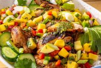 Grilled Honey Lime Chicken with Mango Salsa