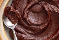 Chocolate Date Frosting Made with Whole Dates