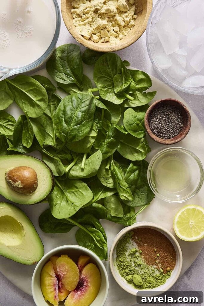 protein powder and ingredients for smoothies