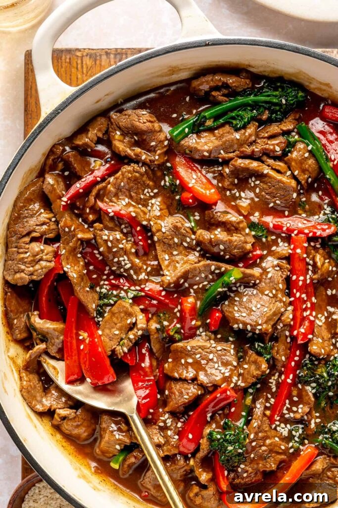 Beef and broccoli skillet