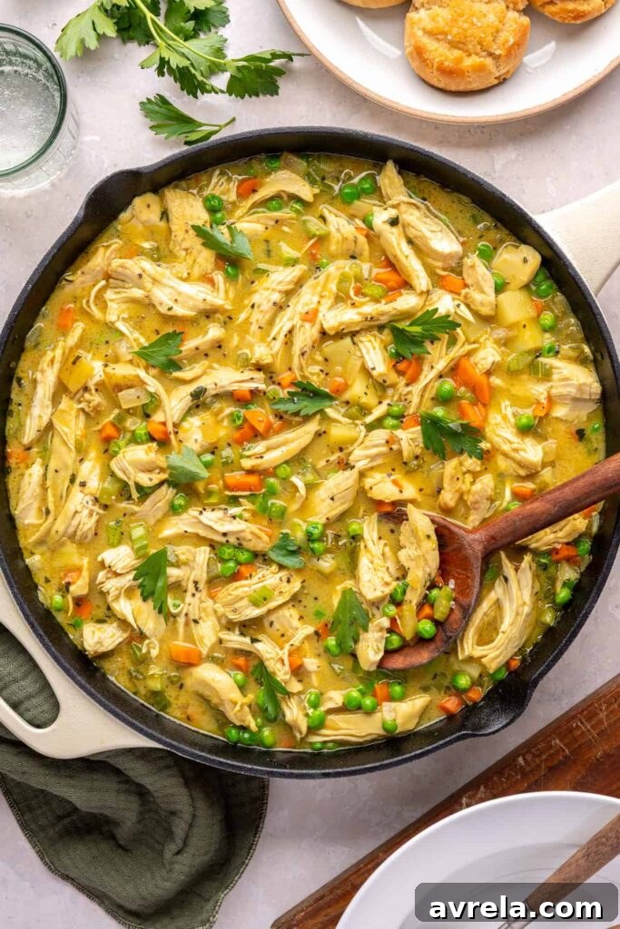 One pot chicken pot pie