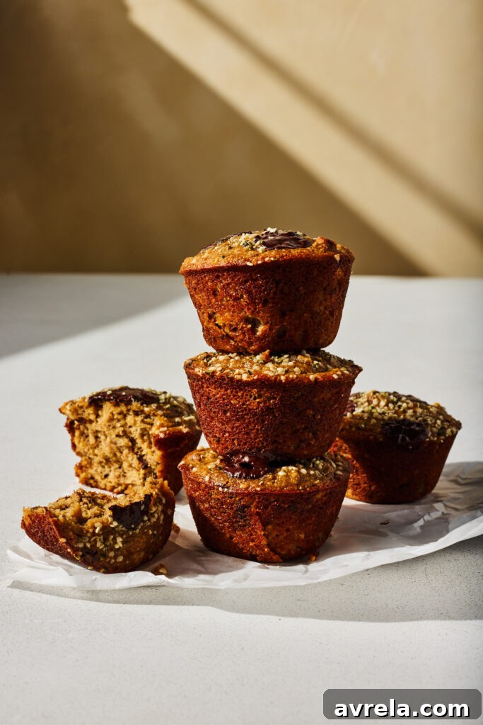 Banana bread protein muffins on a plate