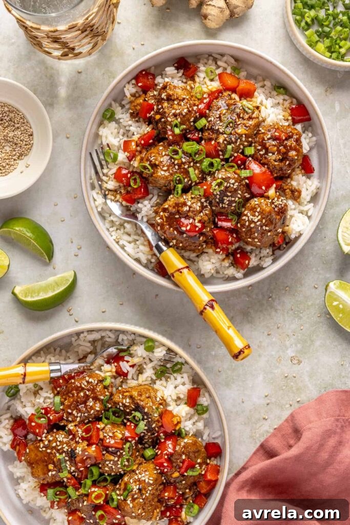 Crockpot Teriyaki Meatballs