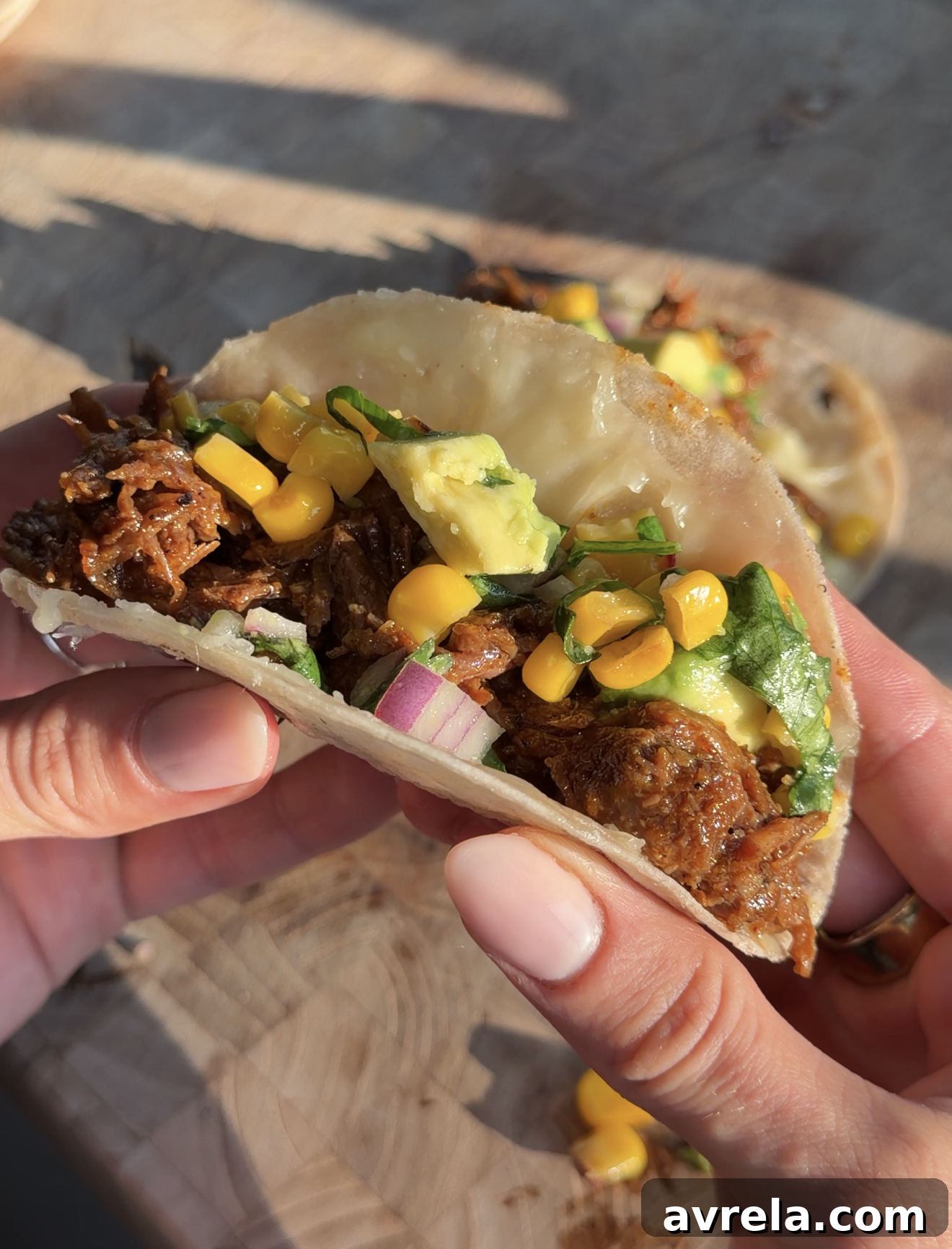 Citrus-Garlic Braised Beef Tacos