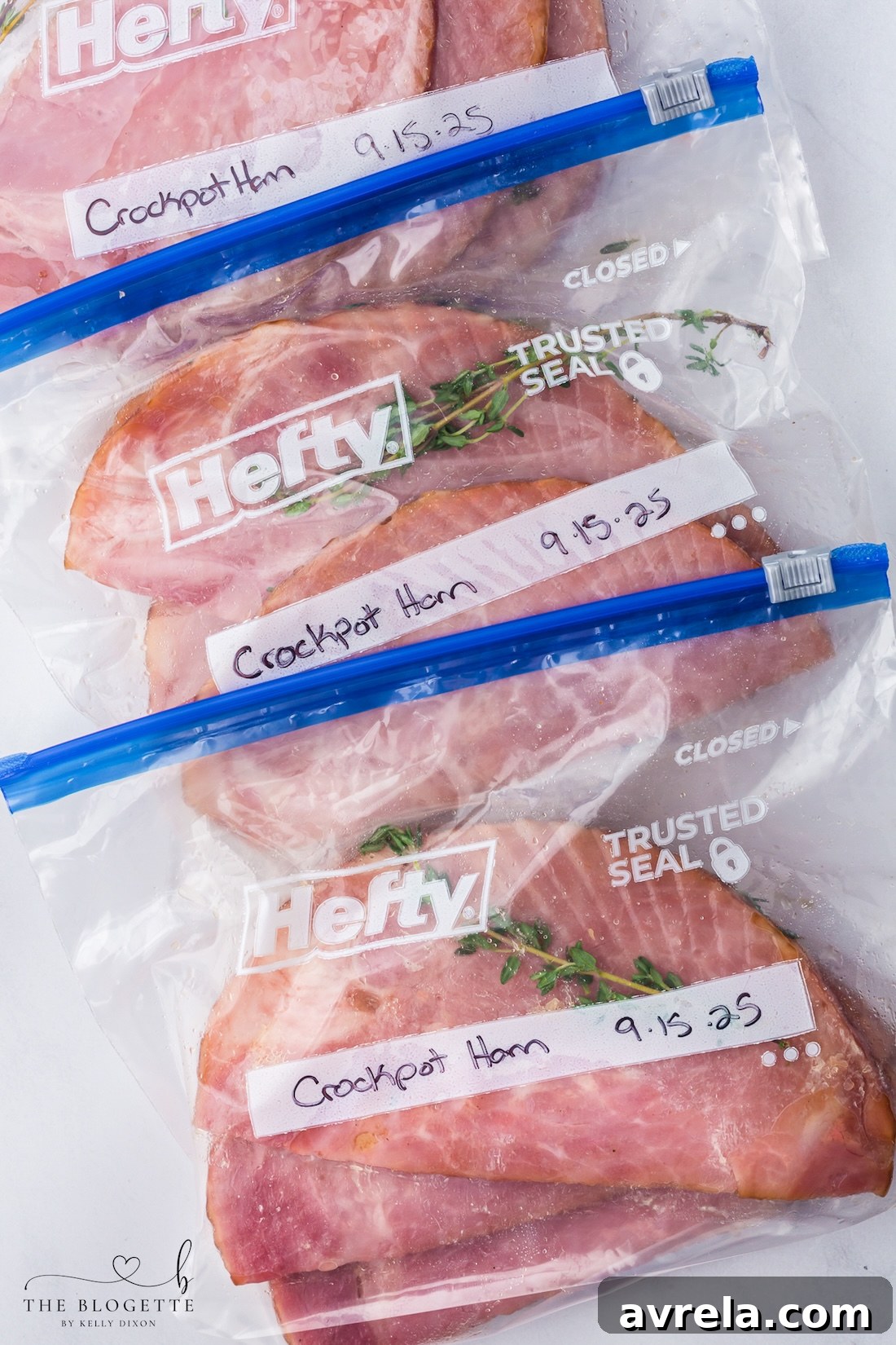 Crock Pot Ham in the Freezer